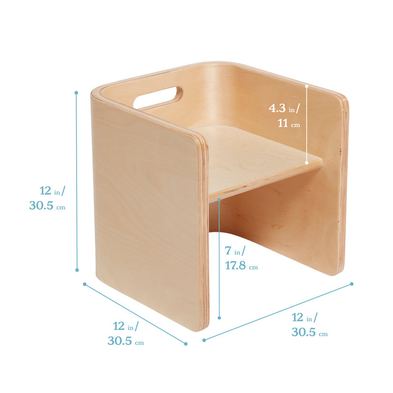 Ensemble 3 pièces ECR4Kids Premium Bentwood