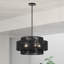 Lustre suspendu noir 5 lumières Asllan-122725133-122725136