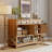 Balconera Farmhouse  47.2"  Entryway  Cabinet With 4 Doors & 2 Drawers Sideboard Buffet For Living Room Hallway-116989445