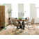 Rustic Modern Round Pine Wood Dining Table