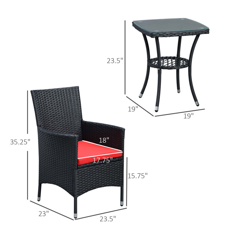 Ensemble de conversation en osier / rotin avec coussins 352