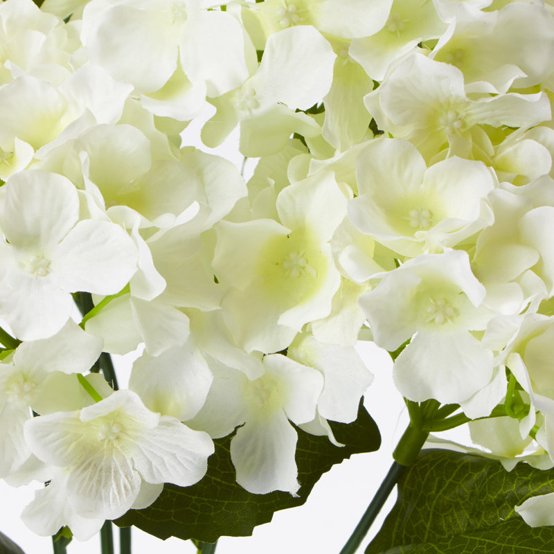 Silk Hydrangea Arrangement, Ivory