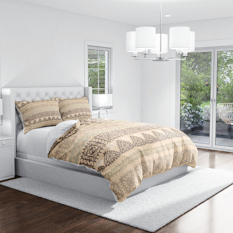  Housse de couette Tribal, Housse de couette grand et 2 taies décoratives