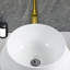 Lavabo vasque en céramique blanche - surface lisse, décoloration exceptionnelle de la salle de bain, beauté à long terme