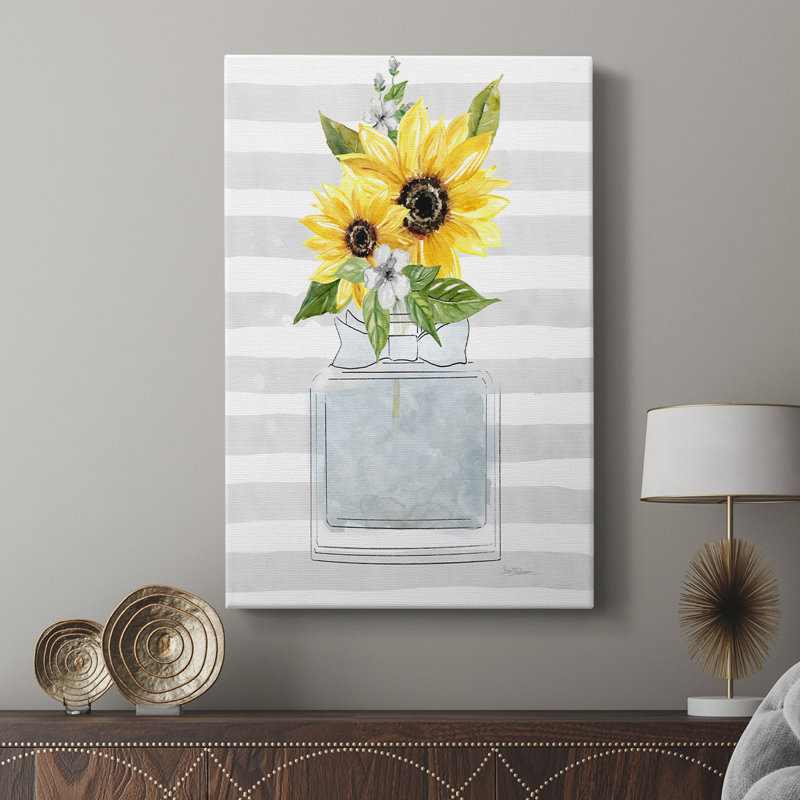 Sunflower Perfume II - galerie sur mesure, H 18 po x l 12 po
