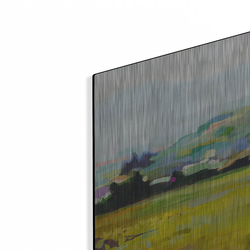 Luxe «Art» en métal «Pasture» par Jenny Westenhofer, Met «Pasture» par Jenny Westenhofer, H 12 po x l 12 po