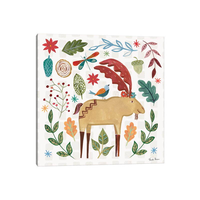 Whimsical Woodland IV by Farida Zaman - Painting on Canvas, 93.98cm H x 93.98cm W x 3.81cm D, Wrapped Canvas