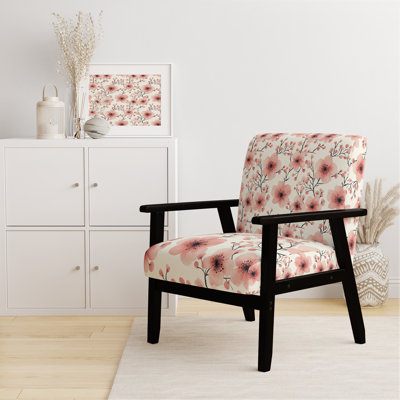Chaise rembourrée Floral - Fauteuil Blush Blossoms