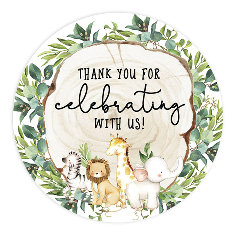 Wedding Stickers For Favors Thank You Stickers Thanks For Coming