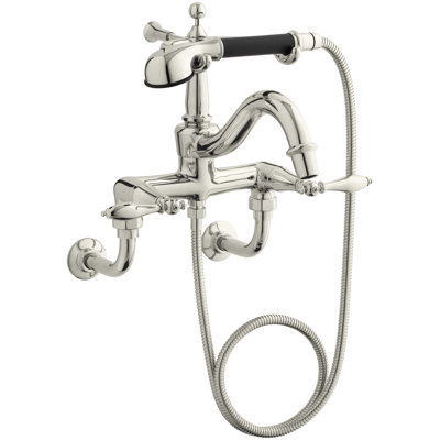 Finial Wall-Mounted Clawfoot Tub Faucet