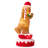 6FT Lighted Inflatable Rotating Gingerbread Man Décor