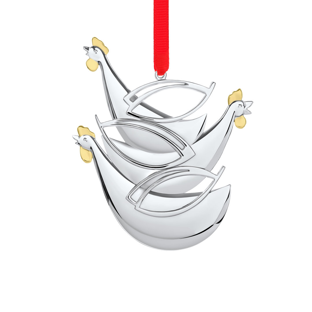 Nambe 12 Dys 3 French Hens Orn Nambé