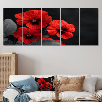 Sager - Pansies Canvas Art Set