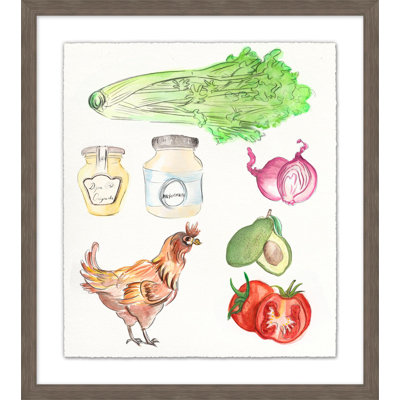 Roasted Chicken Salad Painting by Nathan Turner