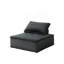 Canapé modulaire 120 po en velours noir 5 pièces