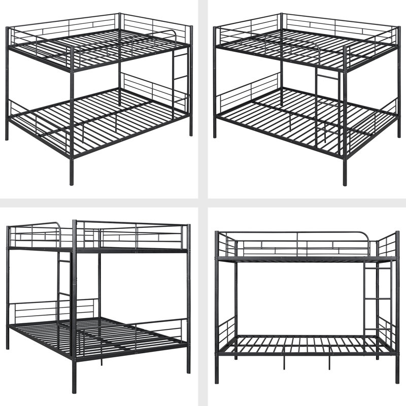 Alasia Kids Full Over Full Bunk Bed, Black