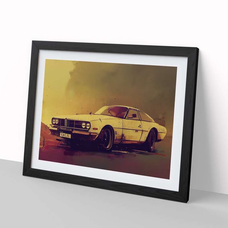 Concept Car Vol.4 - Framed Print, 25cm H x 34cm W x 2cm D, Black