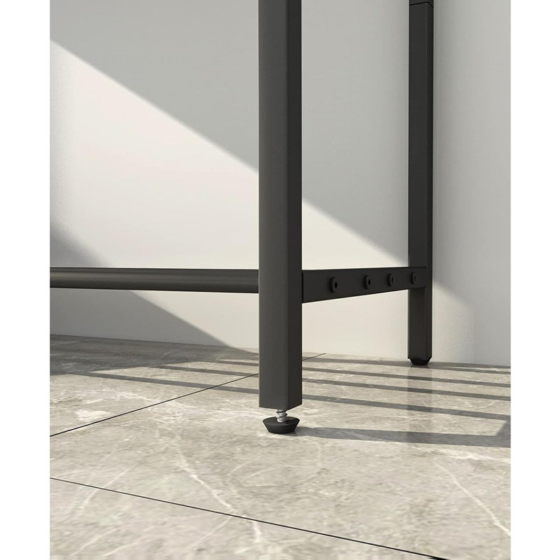 Console Table, 41.7" Industrial Entryway Table With Sh...