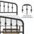 Valor Bed Frames Metal Platform Bed with Headboard-422472768-423181023