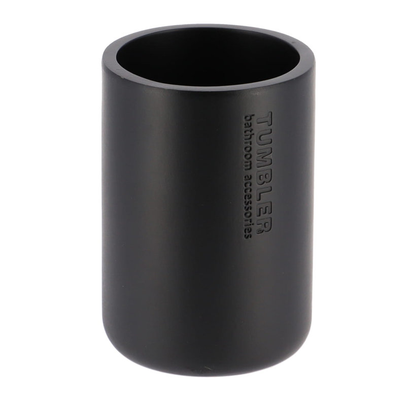 Bathroom Tumbler / Toothbrush Holder Willis Collection, Black