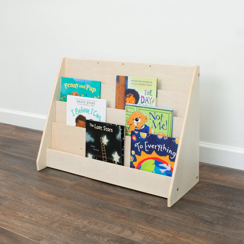 Birch 4-Shelf Scratch Resistant Kids Book Display
