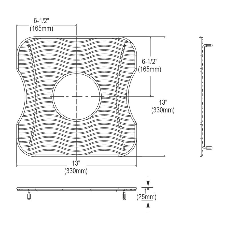 13" x 13" Bottom Sink Grid