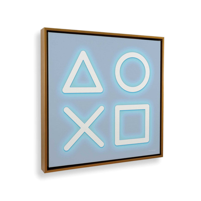 «Guardian of the Console» par Seven Trees Design, reproduction d'art, L 20 po x H 20 po, Doré, Toile avec cadre