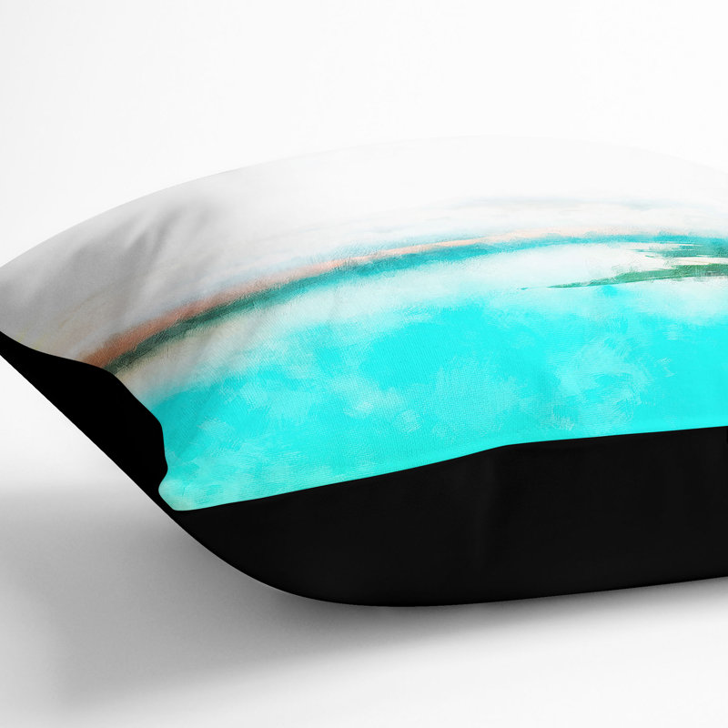 Square Throw Cushion, Black, 40cm H x 40cm W x 15cm D