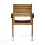 Chaises de salle à manger empilables en bois d'acacia au fini teck pour petits espaces et espaces haut de gamme-1670259769