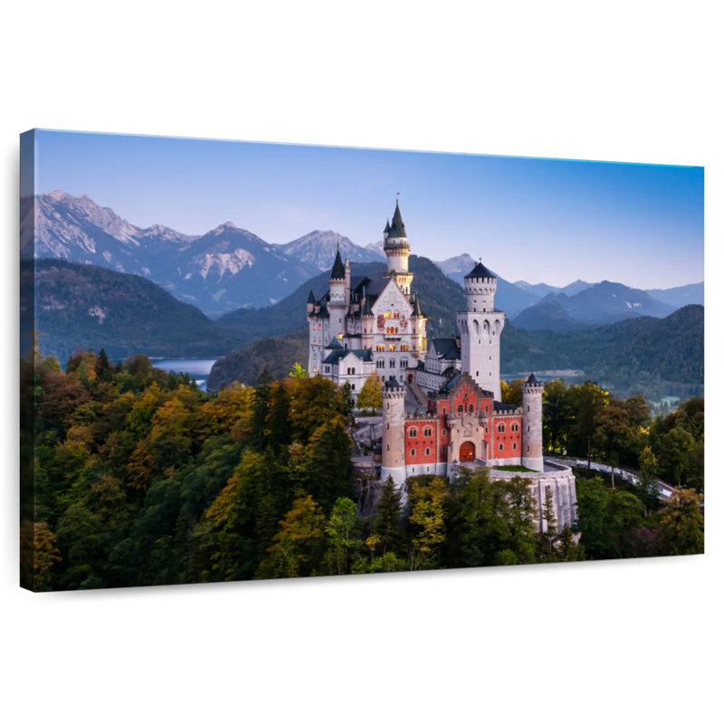 Lilie Scenic Neuschwanstein Castle, H 20 po x l 30 po