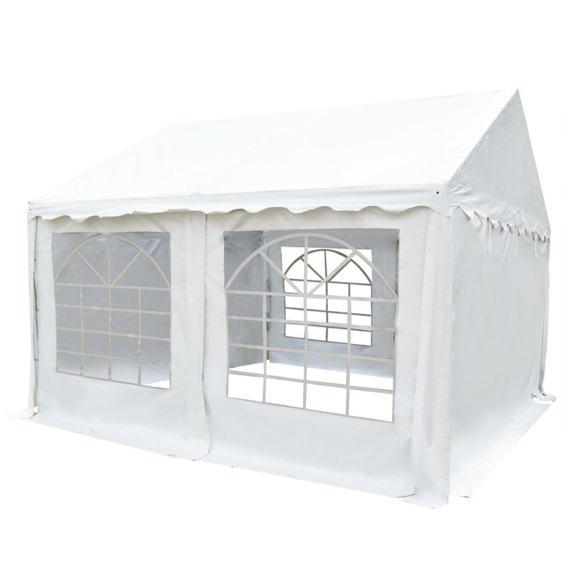 Clever 4m x 6m Steel Party Tent, White