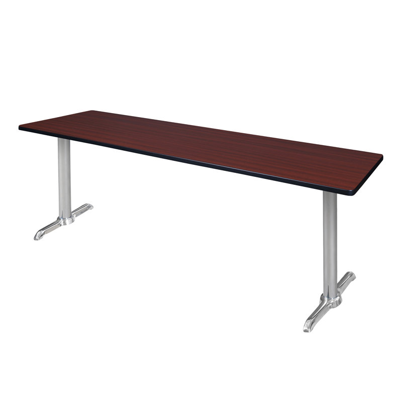 Base et table de formation Cain, Gris, Acajou, H 29 po x L 84 po x l 24 po