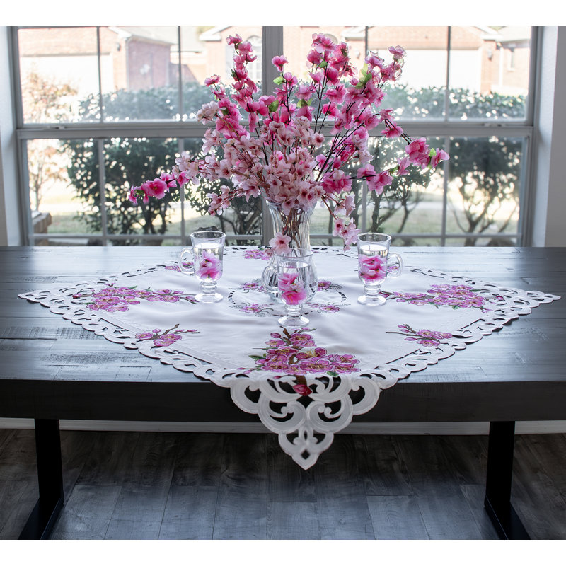 Cherry Blossom Table Topper (33" SQ), 33" Square