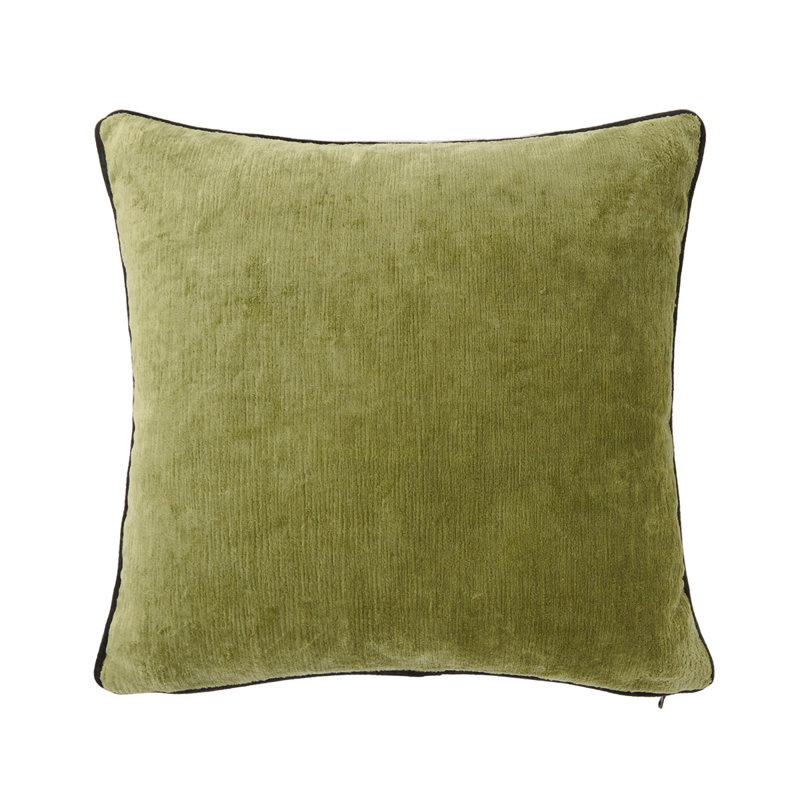 Boromee Velvet Pillow Cover & Insert, Square 18", Purple