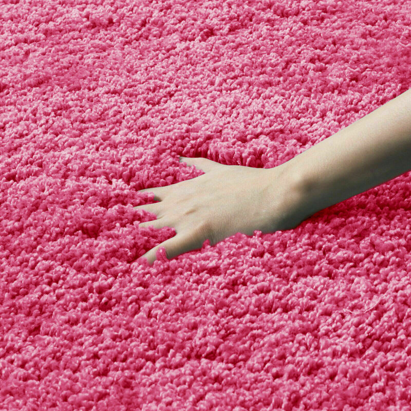 Eleia Solid Colour Shag Area Rug, Rectangle 200 x 290cm