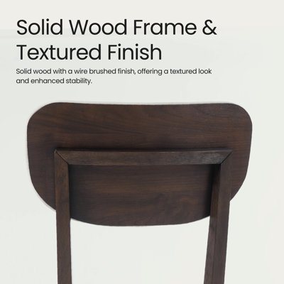 Upholstered Solid Wood Dining Chair
