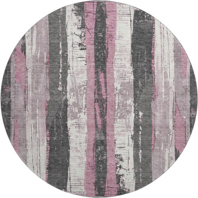 Premium Machine Washable Medena AMF1872 Stripes Rug