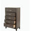Garde-robe simple en bois 5 pièces