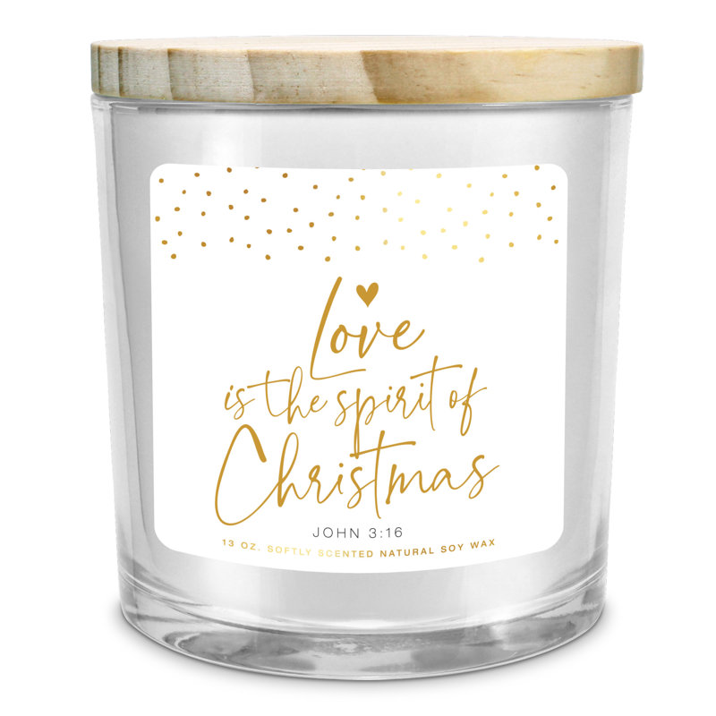 Fresh Scented Jar Candle with Glass Holder