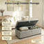 Banc de rangement moderne pour chambre à coucher avec compartiment caché