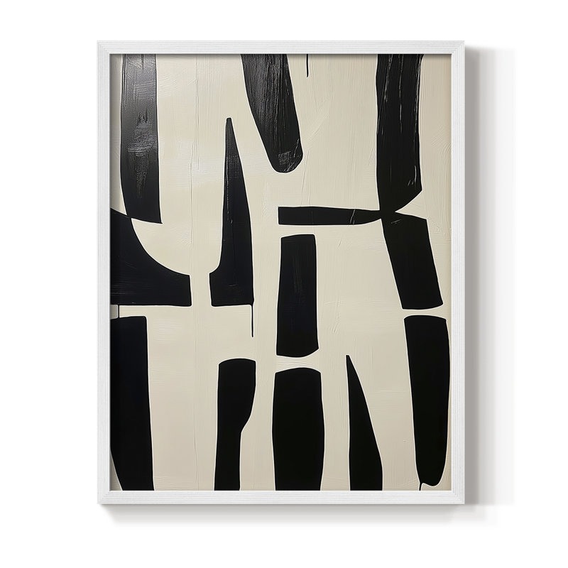 "ABSTRACT Series DCXCII" par J Paul, Blanc / Blanc, H 11 po x l 9 po