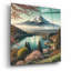  'Mount Fuji In Japan' by Rey Klimt Acrylic Glass Wall Art, 12" x 12"
