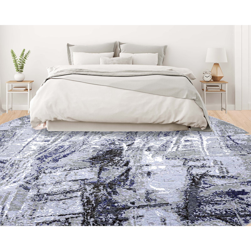 Abstract Area Rug, Round 6'