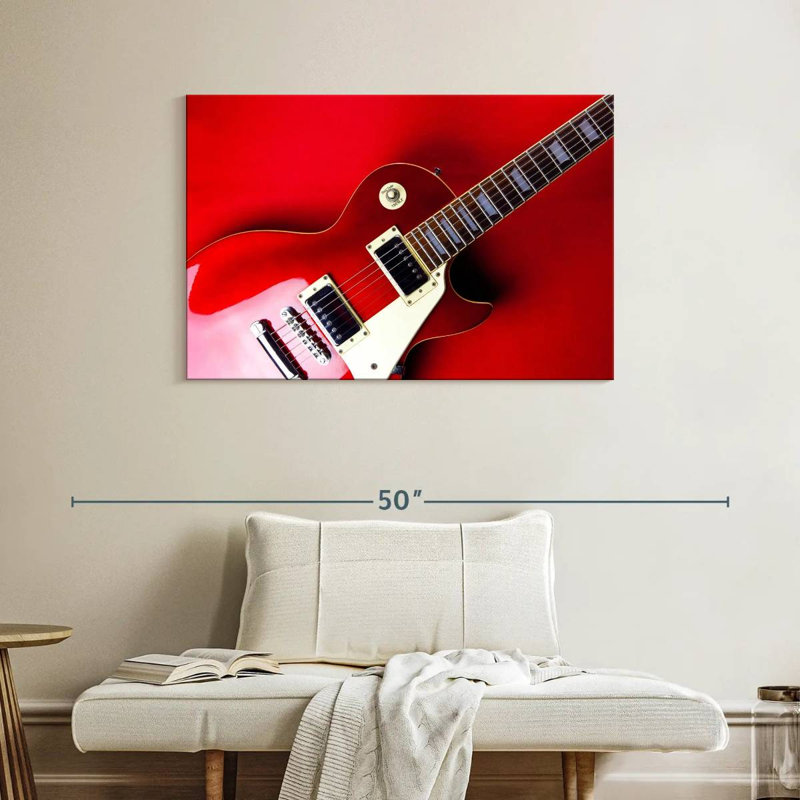 Guitare électrique Abarca Vintage Red, H 26 po x l 39 po