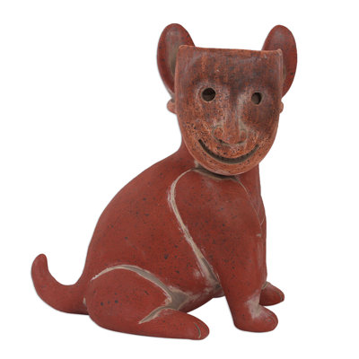 Figurine de chien en céramique