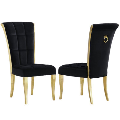 Chaise d'appoint en velours blanche Hrisula