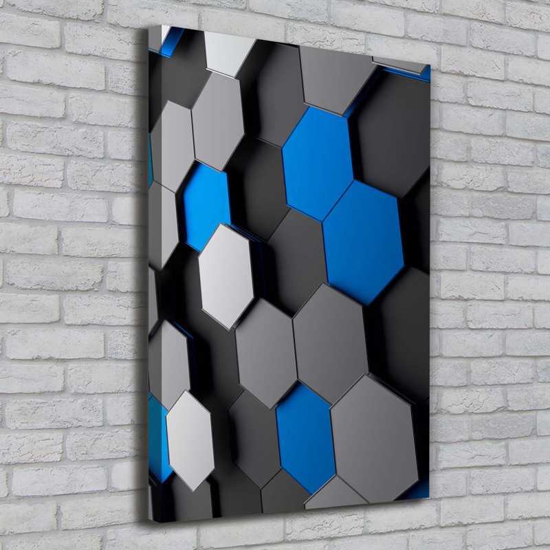 3D Abstraction - Wrapped Canvas Print