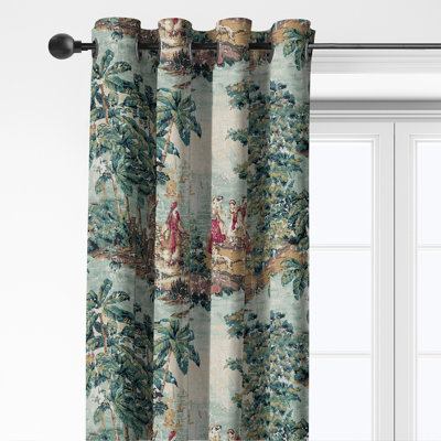 Panneaux de draperie vert campagne antique (comprend 2 panneaux) l 50 po x L 108 po (taille par panneau)