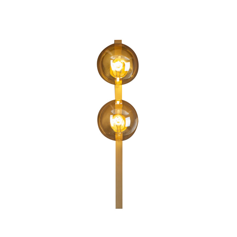 Sanjaya Plug-in Armed Sconce, Gold