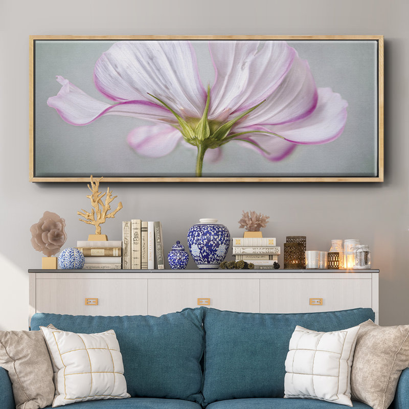 Textured Floral- Framed Canvas
